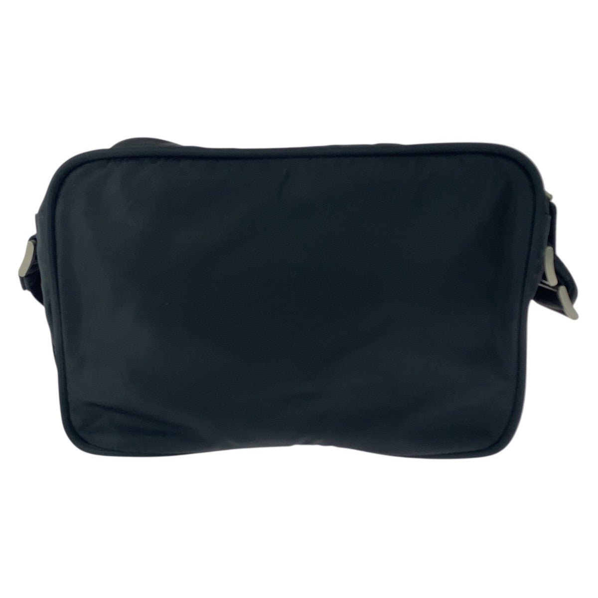 20599
PRADA プラダ テスート 三角ロゴプレート ブラック 黒 シルバー金具 ナイロン ショルダーバッグ ポシェット レディース ABP42