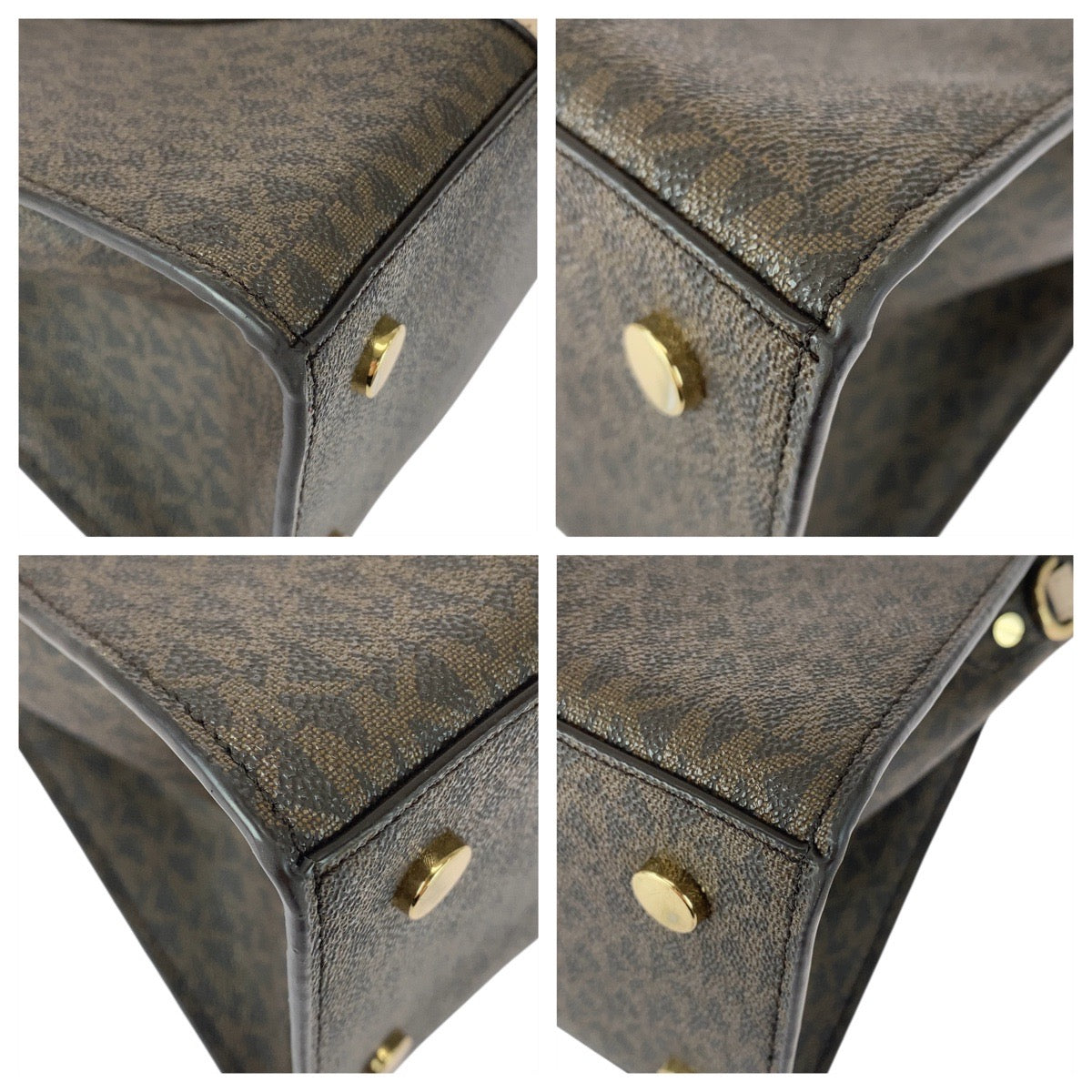 20604
Michael Kors MK Signature Hamilton Satchel Brown Beige PVC 30F9G0HS3B Handbag Tote Bag Shoulder Bag 2WAY Women's SA15