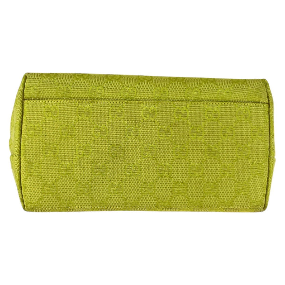 20606
GUCCI Yellow Beige Silver Hardware GG Canvas / Leather 001 3386 Shoulder Bag Women's AB18