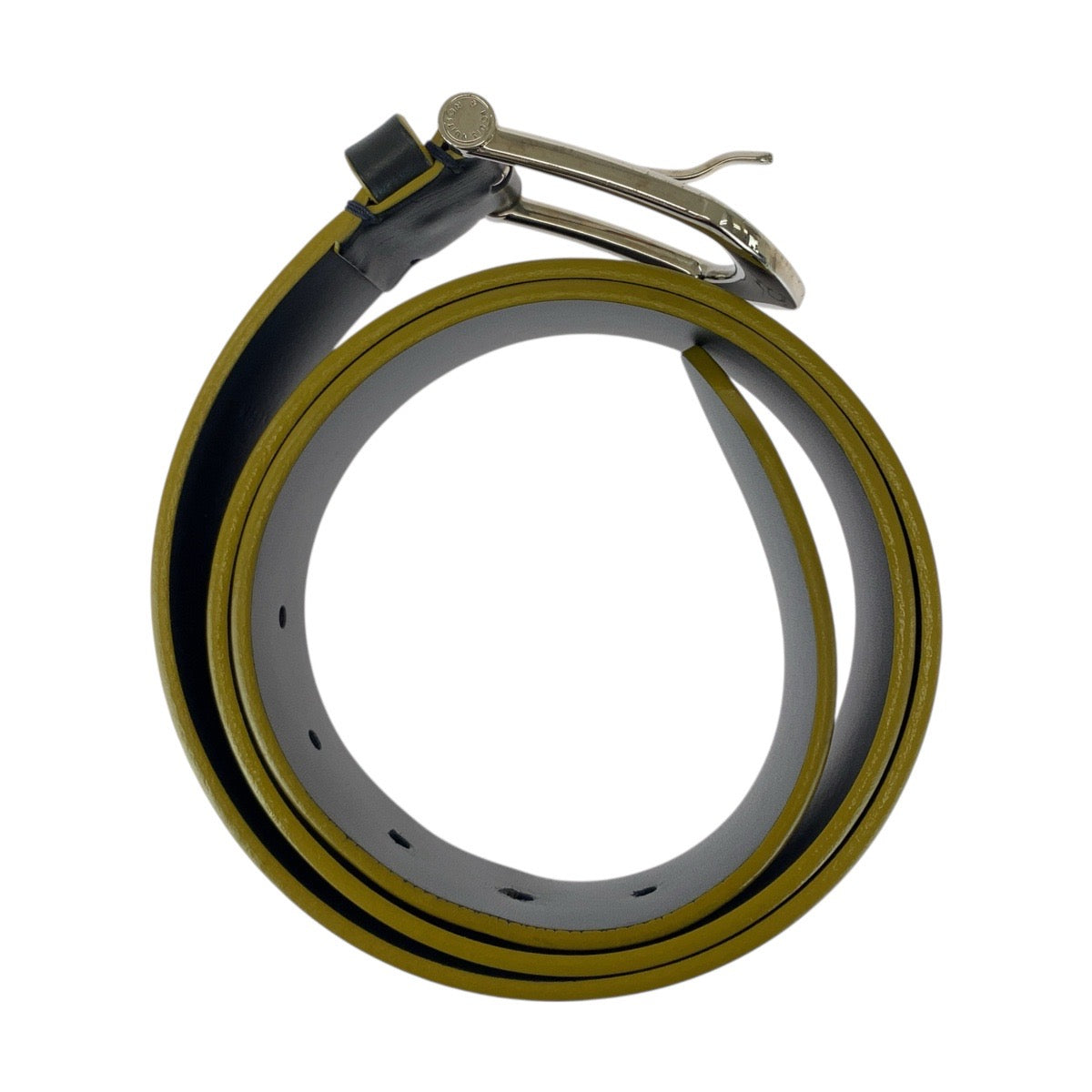 20608
LOUIS VUITTON ルイヴィトン 95cm/38インチ ブラック 黒 シルバー金具 レザー M9559 ベルト メンズ ABP35