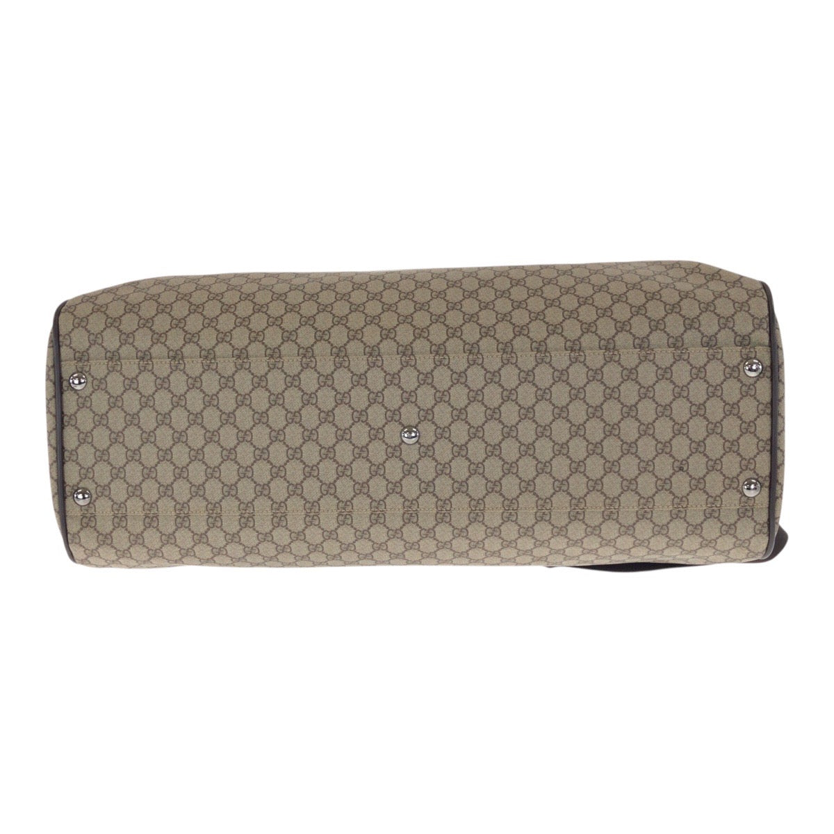 20609
GUCCI Brown Silver Hardware GG Supreme Canvas / Leather 101672 Boston Bag Shoulder Bag 2way Men's AB620