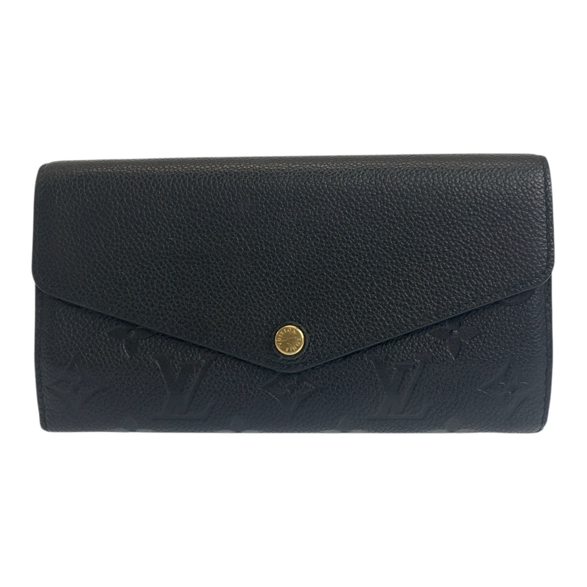 20611
LOUIS VUITTON ルイヴィトン モノグラム アンプラント ポルトフォイユサラ ノワール ブラック 黒 ゴールド金具 レザー M61182 長財布 ロングウォレット レディース AB36