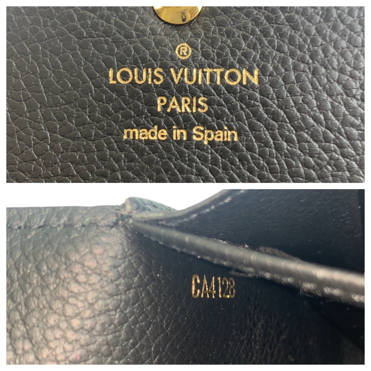 20611
LOUIS VUITTON ルイヴィトン モノグラム アンプラント ポルトフォイユサラ ノワール ブラック 黒 ゴールド金具 レザー M61182 長財布 ロングウォレット レディース AB36