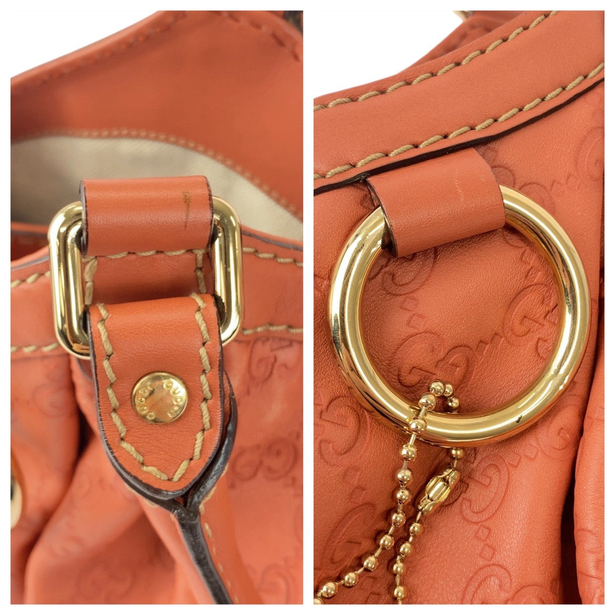20620
GUCCI グッチ グッチ シマ スーキー ピンク ゴールド金具 レザー 211944 トートバッグ ショルダーバッグ レディース AB42