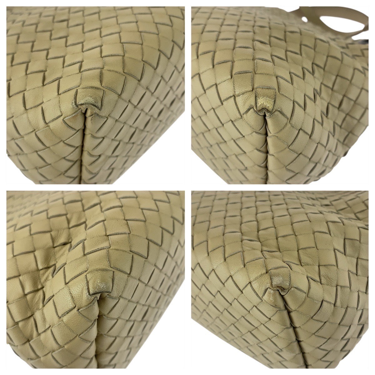 20621
BOTTEGAVENETA ボッテガヴェネタ イントレチャート ガルダ ベージュ ガンメタ金具 レザー B0598 7987Q トートバッグ ハンドバッグ ショルダーバッグ レディース AB63