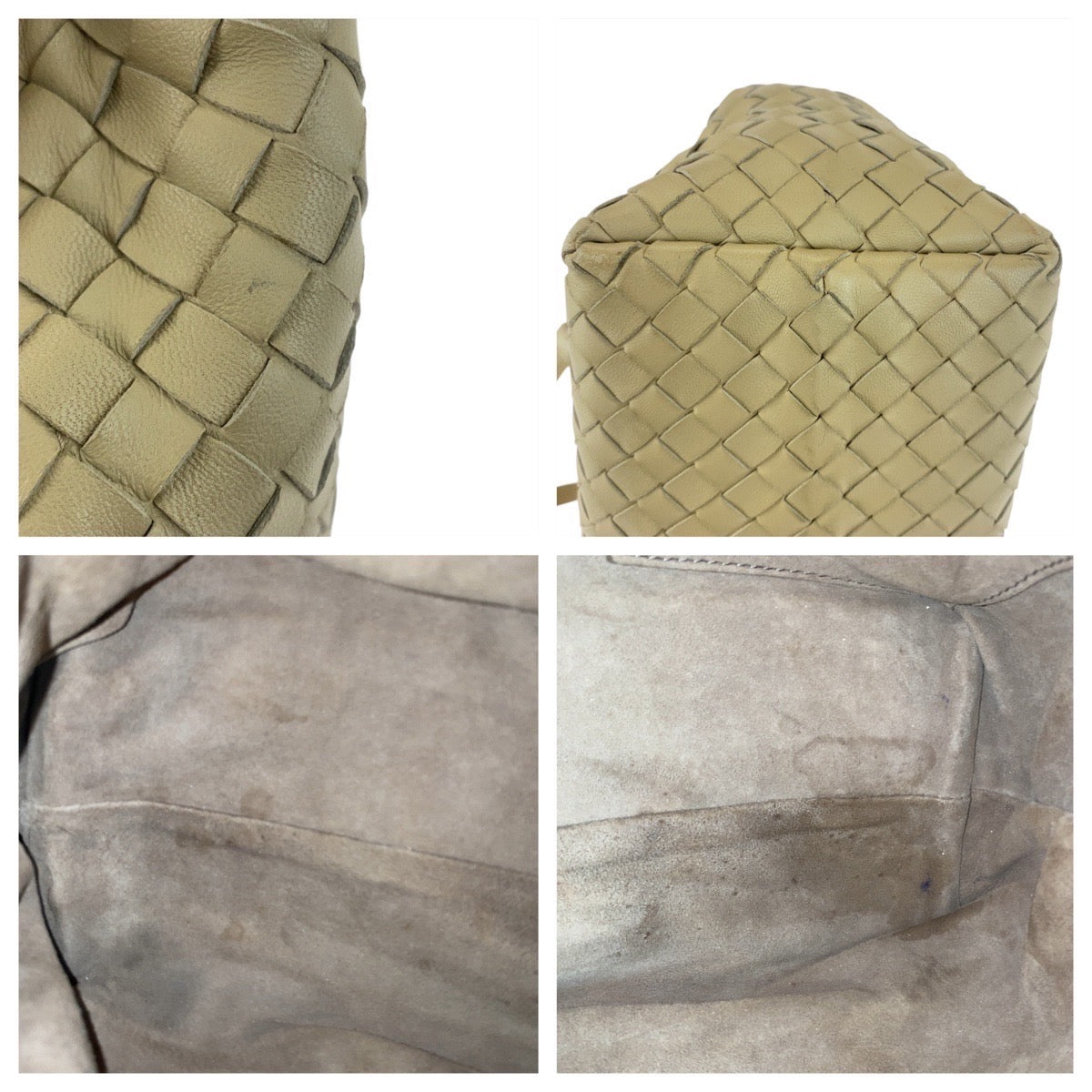 20621
BOTTEGAVENETA ボッテガヴェネタ イントレチャート ガルダ ベージュ ガンメタ金具 レザー B0598 7987Q トートバッグ ハンドバッグ ショルダーバッグ レディース AB63