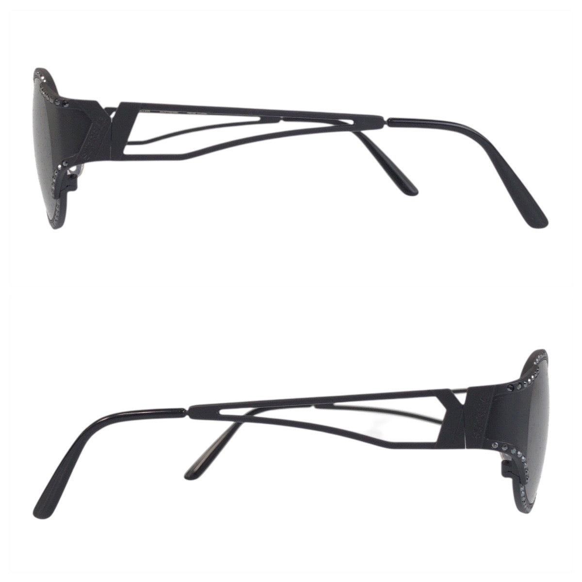 20626
Supreme シュプリーム スワロフスキー ブラック メタル サングラス ミラーサングラス オーバル レディース N75