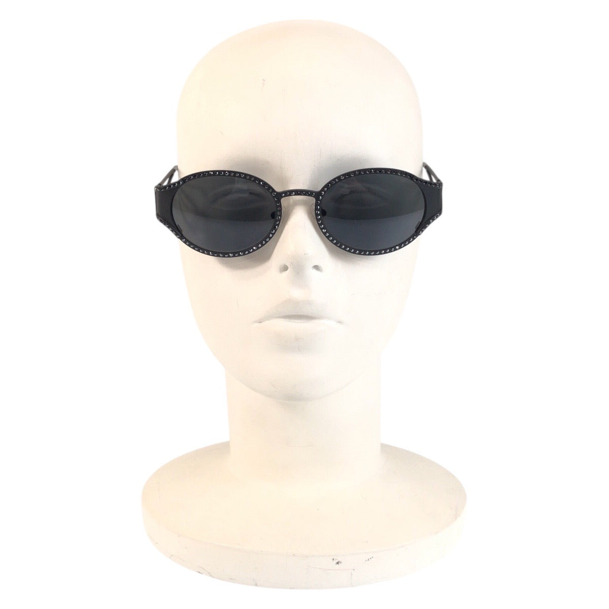 20626
Supreme シュプリーム スワロフスキー ブラック メタル サングラス ミラーサングラス オーバル レディース N75