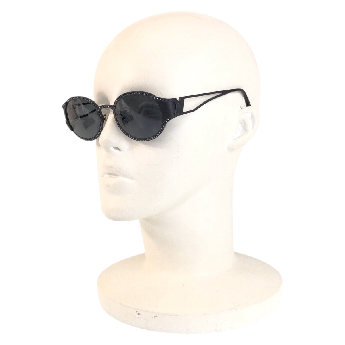 20626
Supreme シュプリーム スワロフスキー ブラック メタル サングラス ミラーサングラス オーバル レディース N75