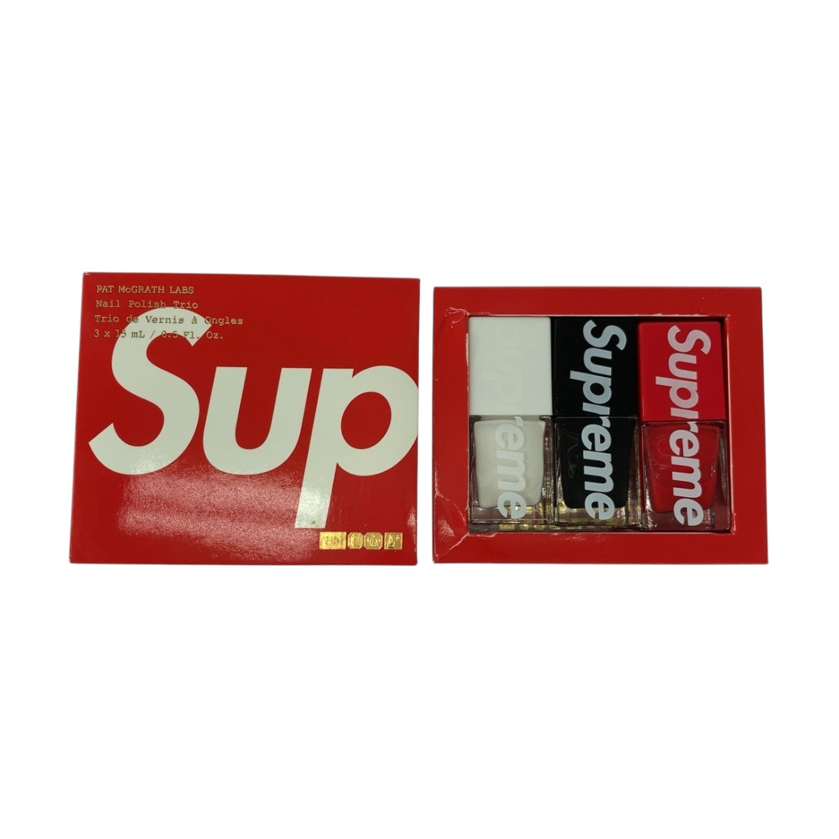20630
Supreme シュプリーム パットマクグラス ラブス ネイルポリッシュ トリオ レッド ホワイト ブラック ガラス ネイルポリッシュ レディース AB10