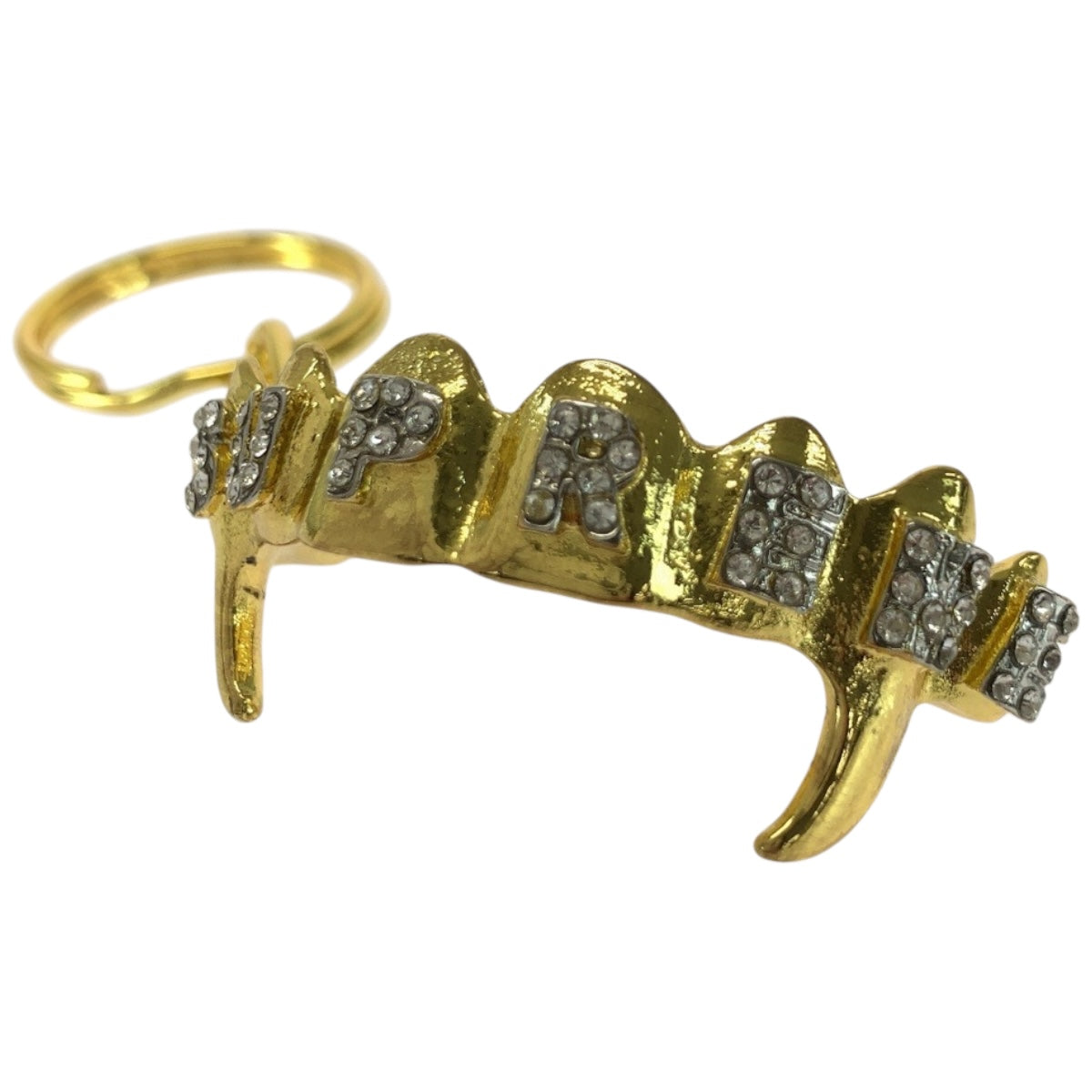 20632
Supreme シュプリーム 19SS FRONTS KEYCHAIN ラインストーン ゴールド シルバー メッキ キーホルダー 男女兼用 メンズ N8