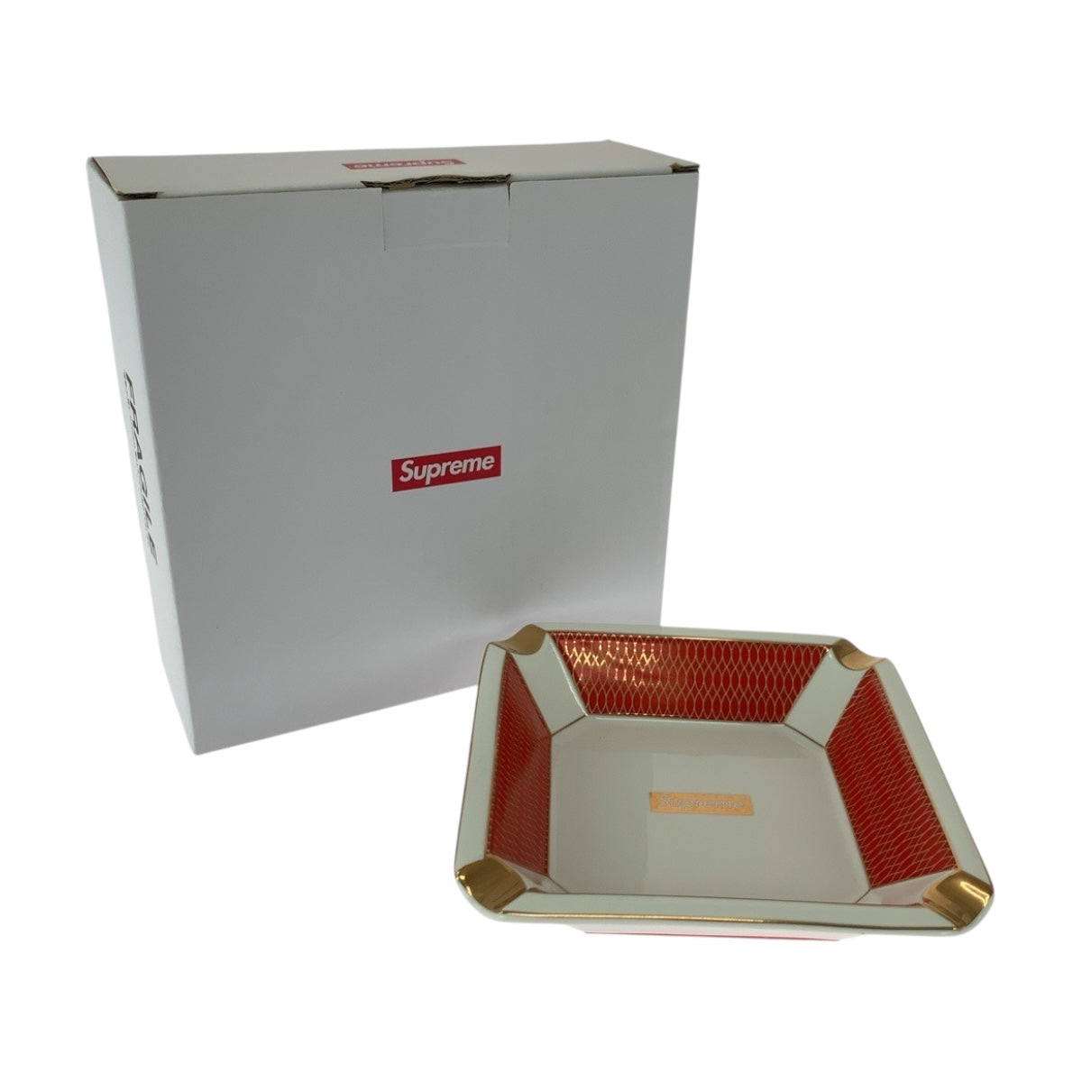 20633
Supreme シュプリーム 22AW Small Ashtray レッド ホワイト ガラス 灰皿 アッシュトレイ メンズ A22