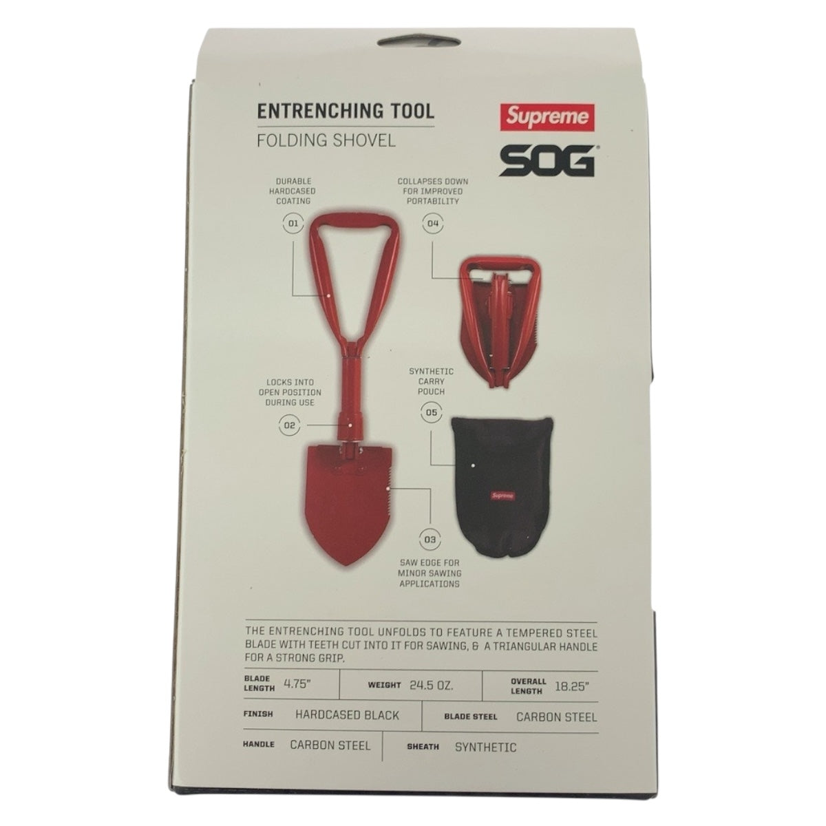 20636
Supreme シュプリーム AW SOG Collapsible Shovel 折りたたみシャベル N25