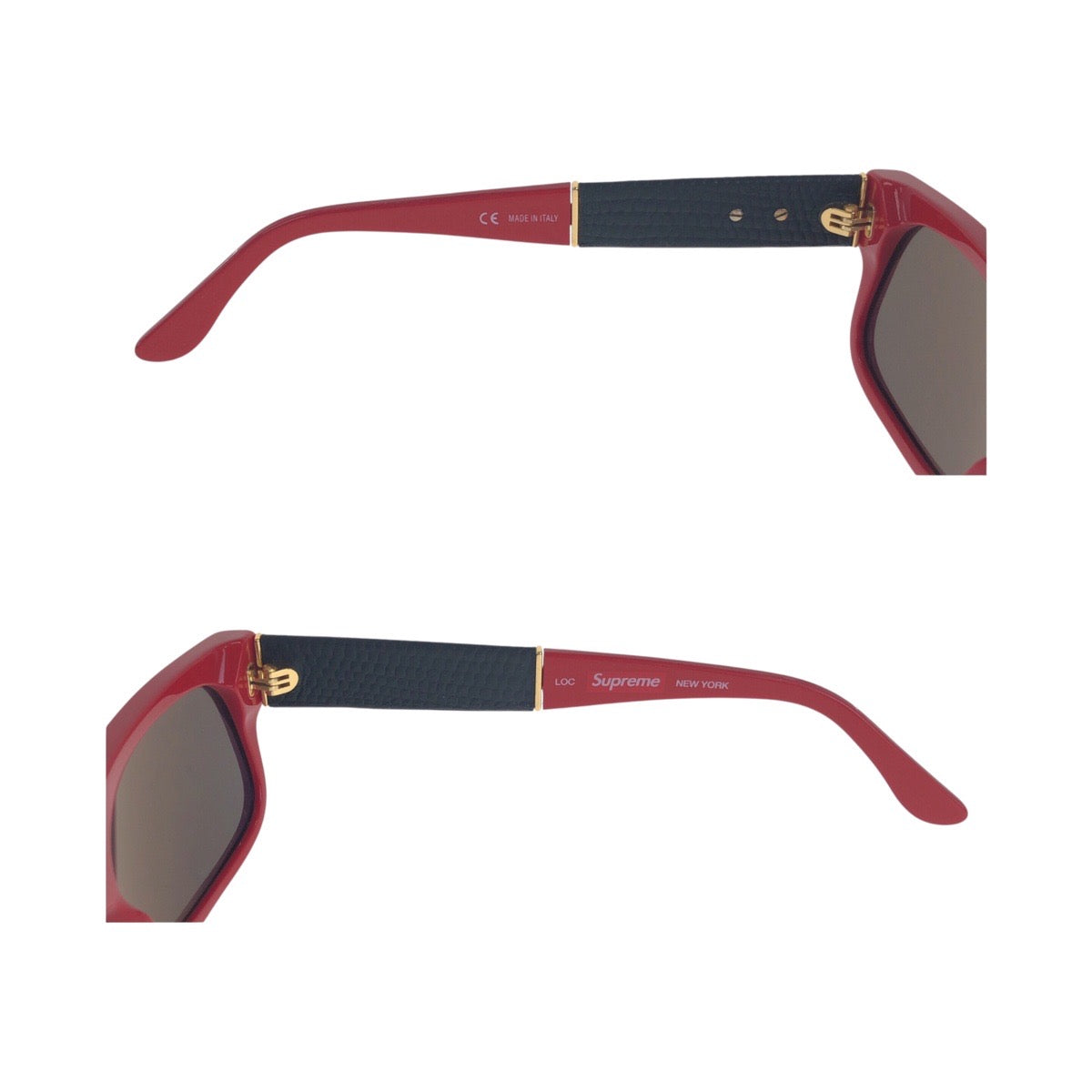 20638
Supreme シュプリーム レッド ブラック ゴールド金具 プラスチック 2015ss0507011 サングラス メガネ スクエア メンズ SA30