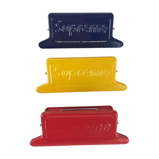 20639
Supreme シュプリーム 23SS Dulton Small Clips レッド ブルー イエロー スチール クリップ セット N7
