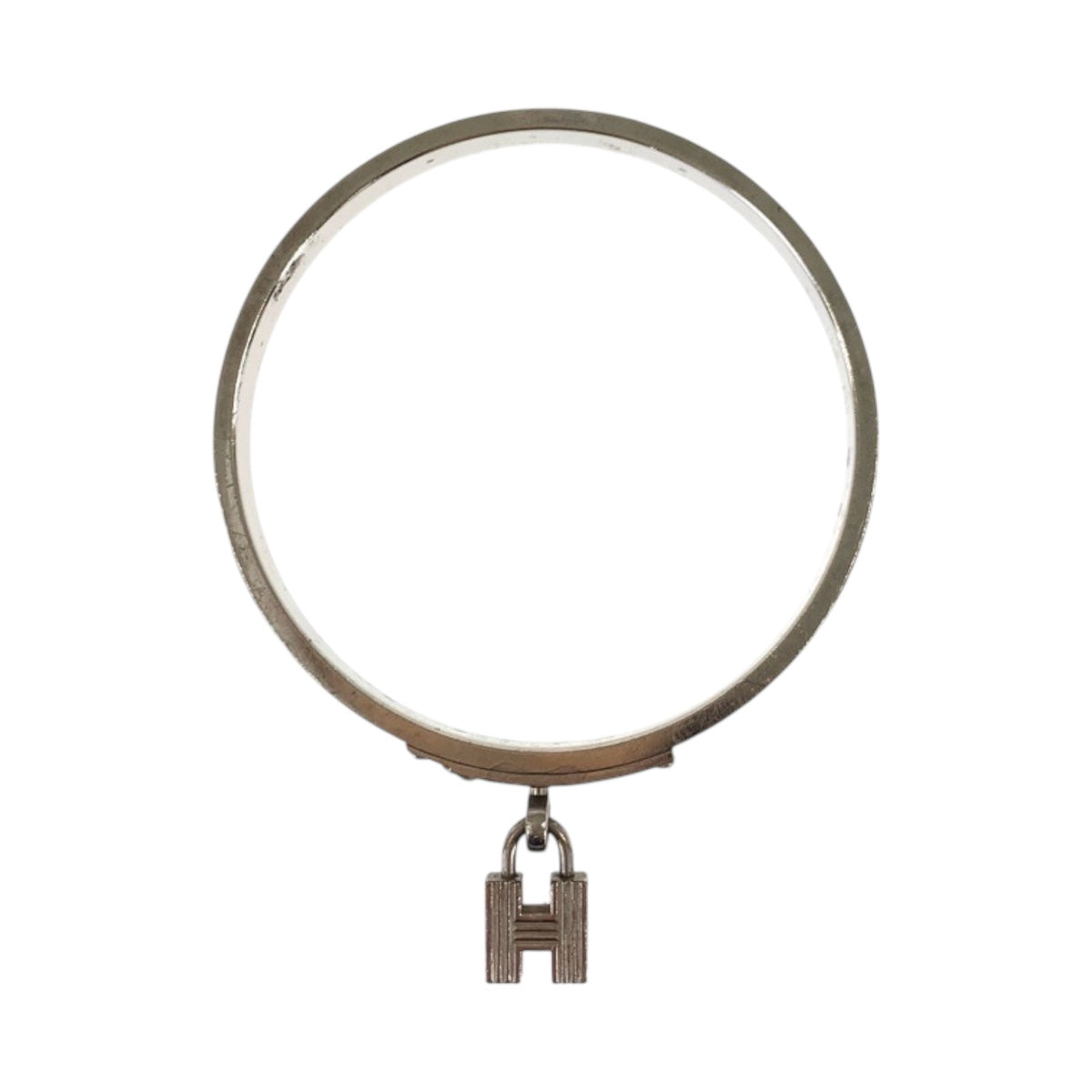 20643
HERMES エルメス ケリー Hカデナモチーフ ゴールド ブラウン シルバー金具 メタル / レザー ブレスレット バングル レディース AB8
