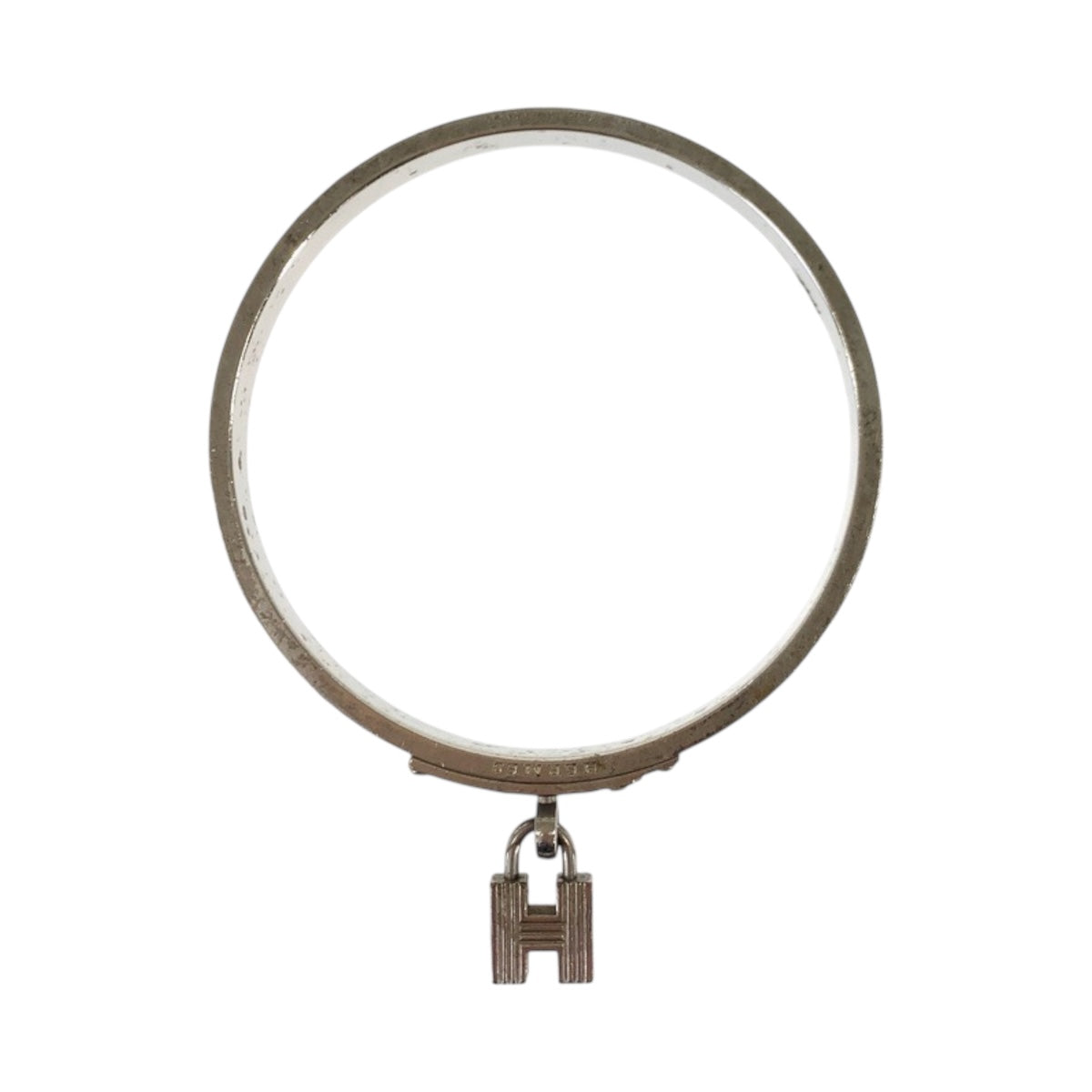 20643
HERMES エルメス ケリー Hカデナモチーフ ゴールド ブラウン シルバー金具 メタル / レザー ブレスレット バングル レディース AB8