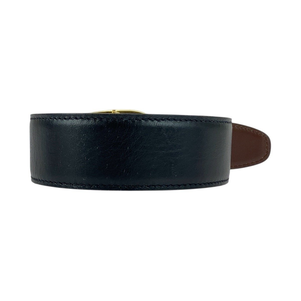 20645
GUCCI グッチ Gバックル 60cm/24インチ ブラック 黒 ゴールド金具 レザー 036 194 0956 ベルト レディース AB9