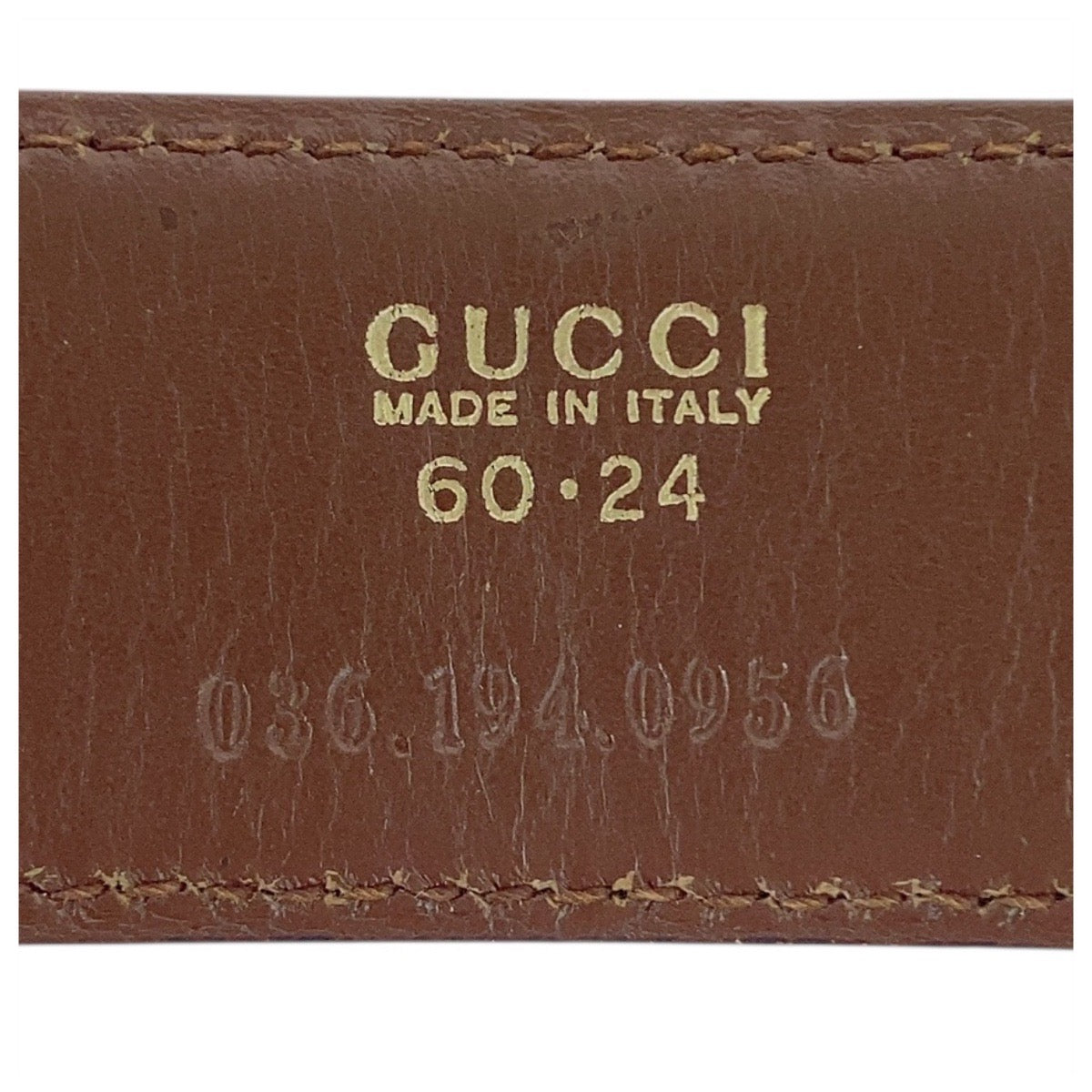 20645
GUCCI グッチ Gバックル 60cm/24インチ ブラック 黒 ゴールド金具 レザー 036 194 0956 ベルト レディース AB9