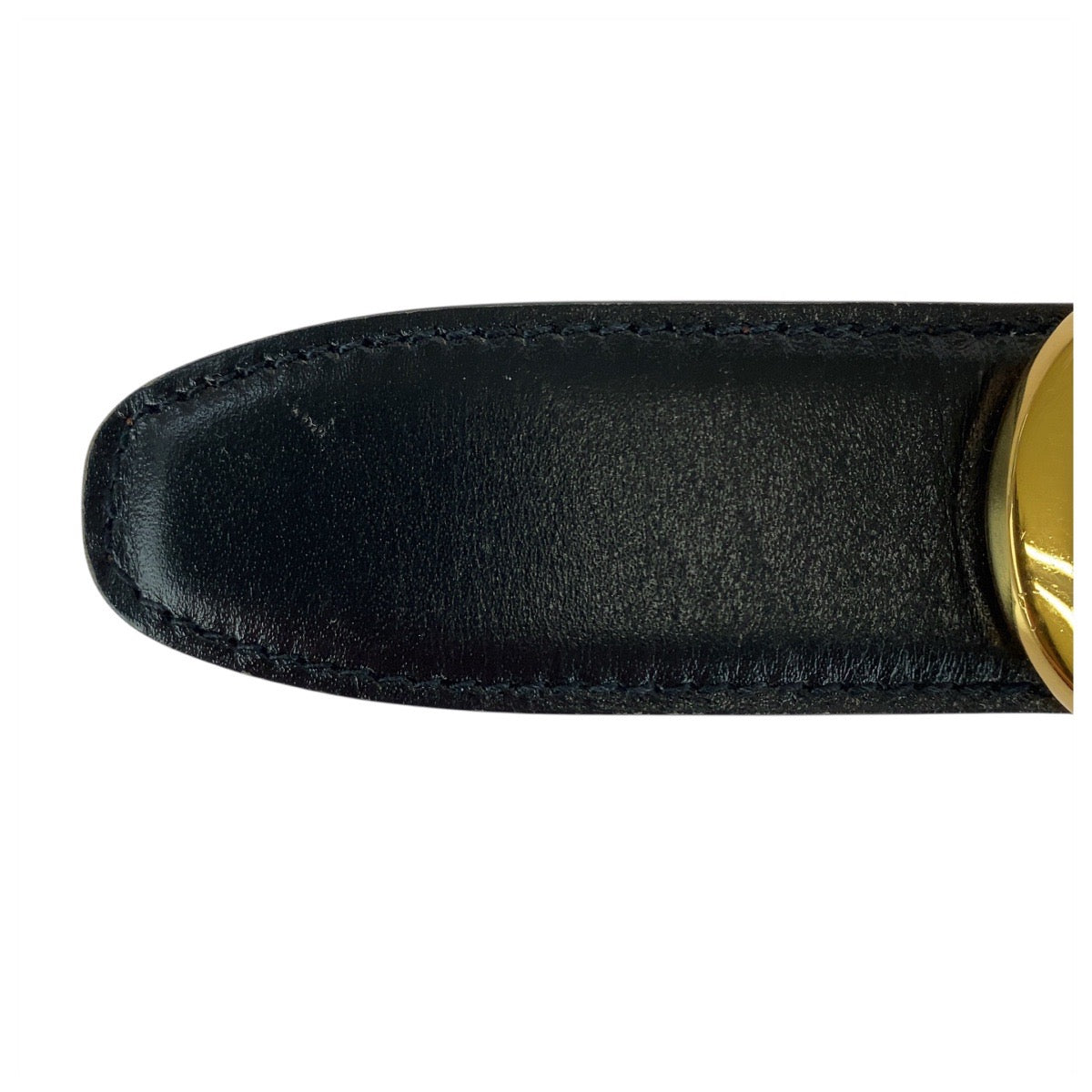 20645
GUCCI グッチ Gバックル 60cm/24インチ ブラック 黒 ゴールド金具 レザー 036 194 0956 ベルト レディース AB9