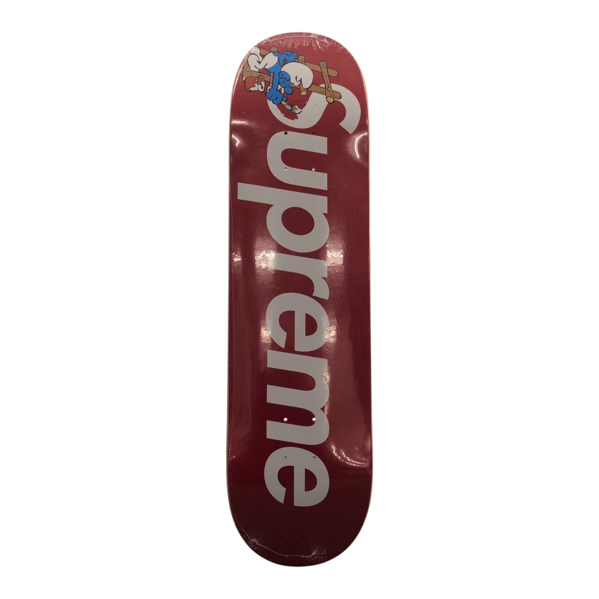 20653
Supreme Smurfs Skateboard Logo Red Multi-color Wood Sports Equipment Skateboard Men's N42