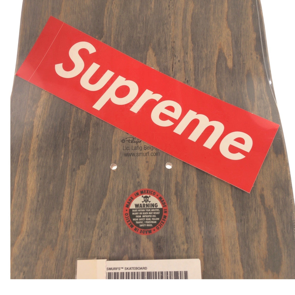 20653
Supreme Smurfs Skateboard Logo Red Multi-color Wood Sports Equipment Skateboard Men's N42