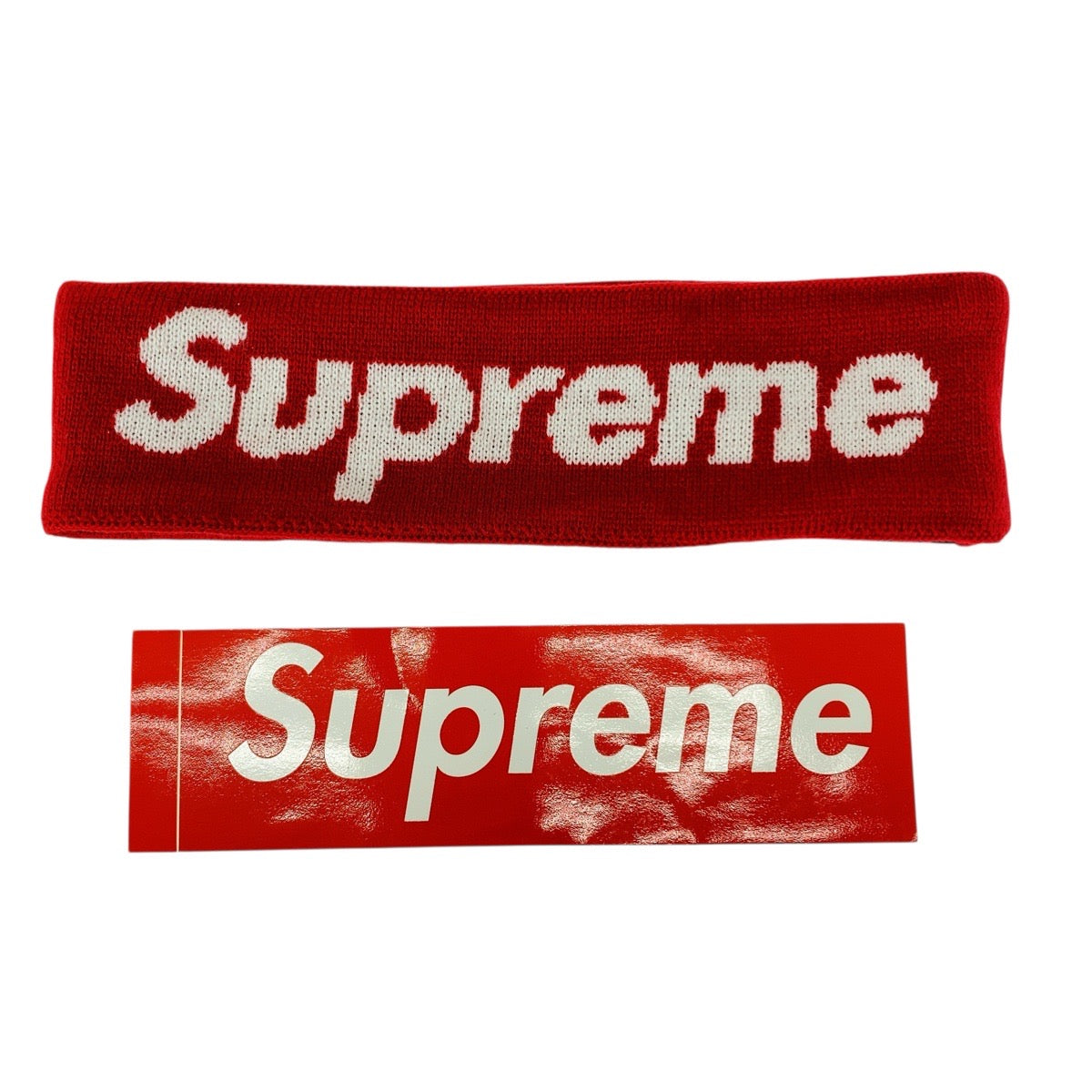20654
Supreme Supreme x New Era Red White Acrylic / Polyester Headband Hairband Men's N21