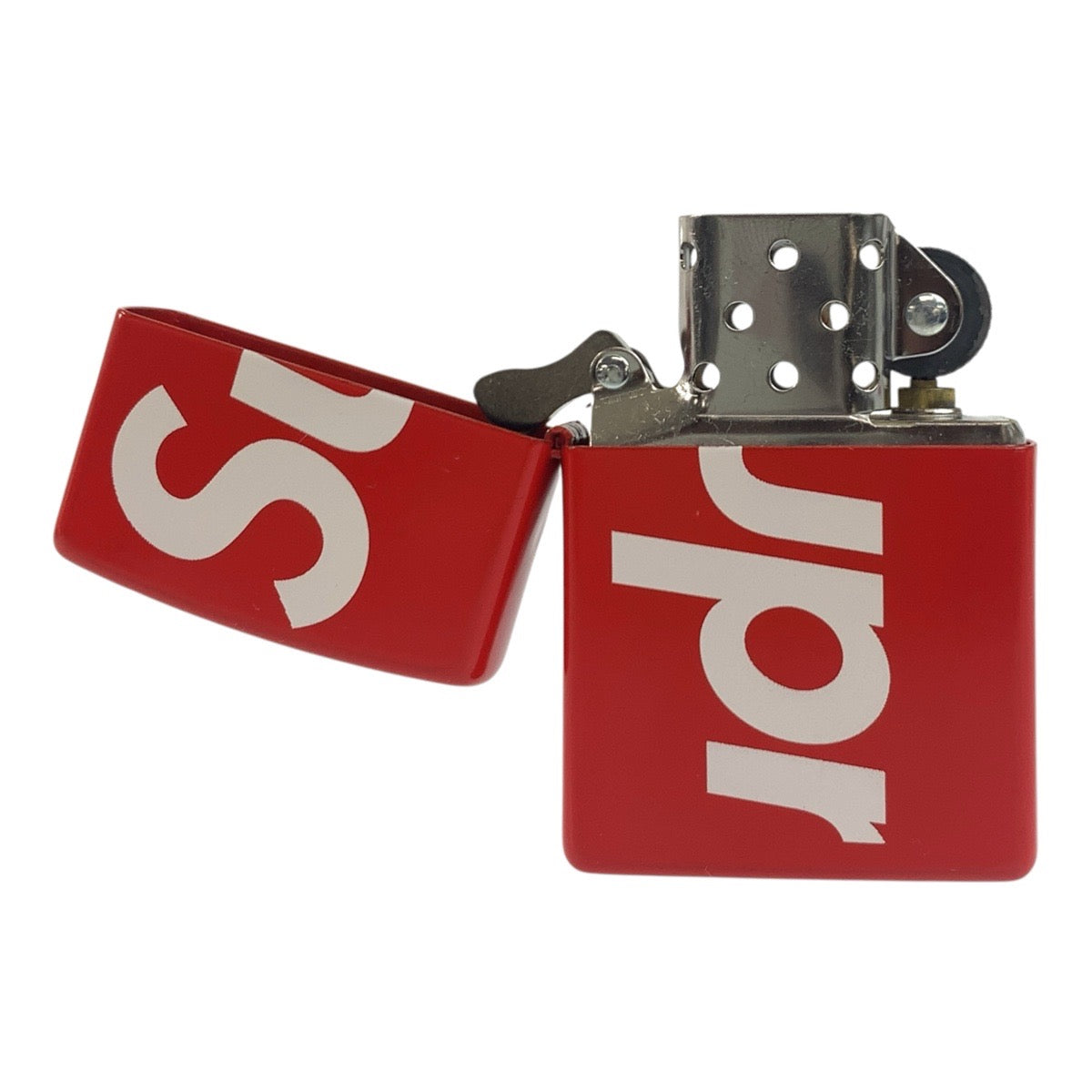 20656
Supreme シュプリーム Logo Zippo レッド ホワイト 真鍮 ライター メンズ N28