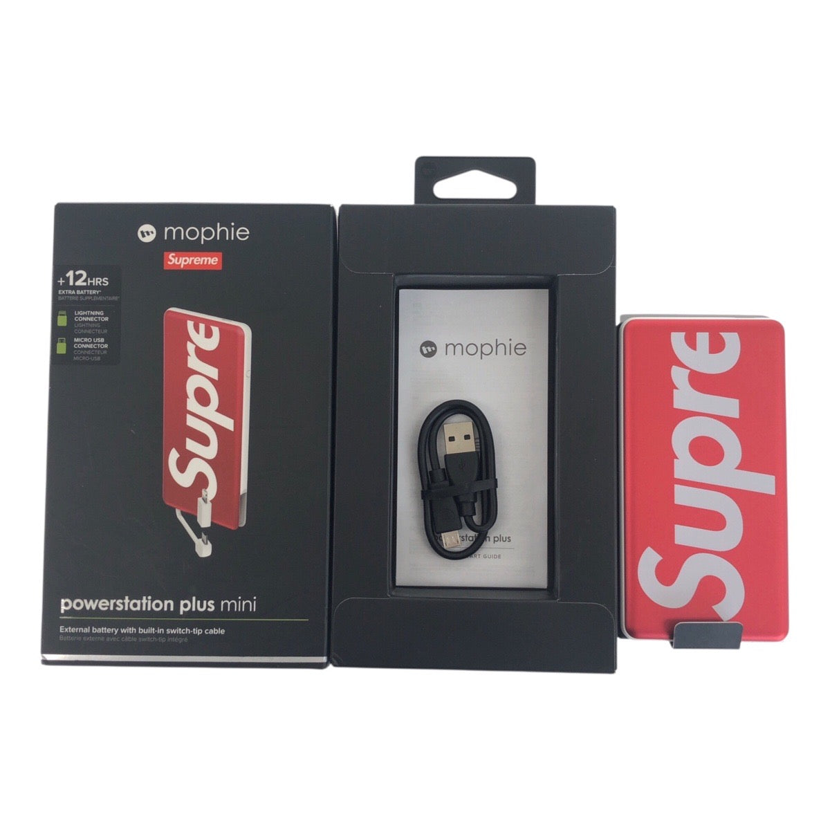 20657
Supreme Red White Aluminum 2017SS0216062 Small Appliances Mobile Battery Men's N14