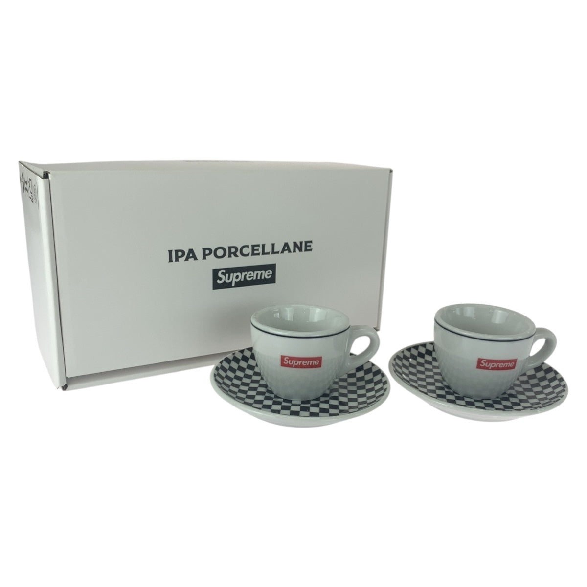 20664
Supreme シュプリーム 22SS IPA Porcellane Aosta Espresso Set ホワイト ブラック レッド ガラス 食器 セット レディース N18