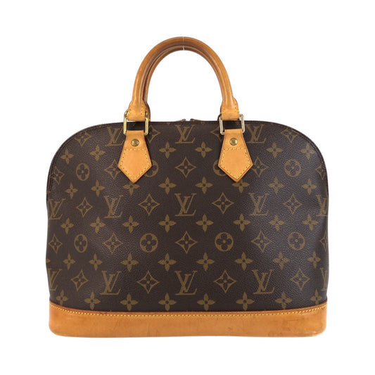 20672
LOUIS VUITTON ルイヴィトン モノグラム アルマ ブラウン ゴールド金具 PVC / レザー M51130 ハンドバッグ レディース AB56