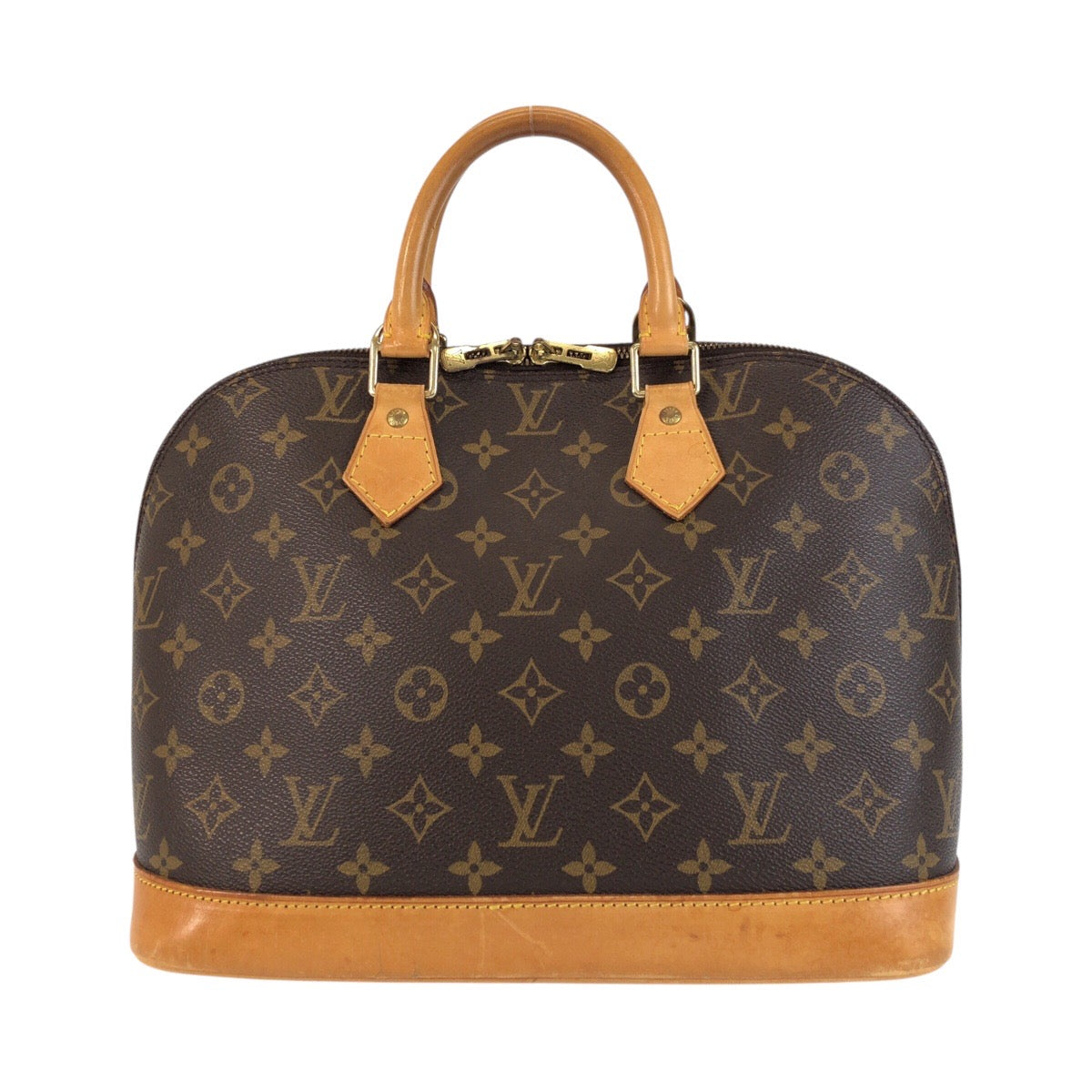 20672
LOUIS VUITTON ルイヴィトン モノグラム アルマ ブラウン ゴールド金具 PVC / レザー M51130 ハンドバッグ レディース AB56
