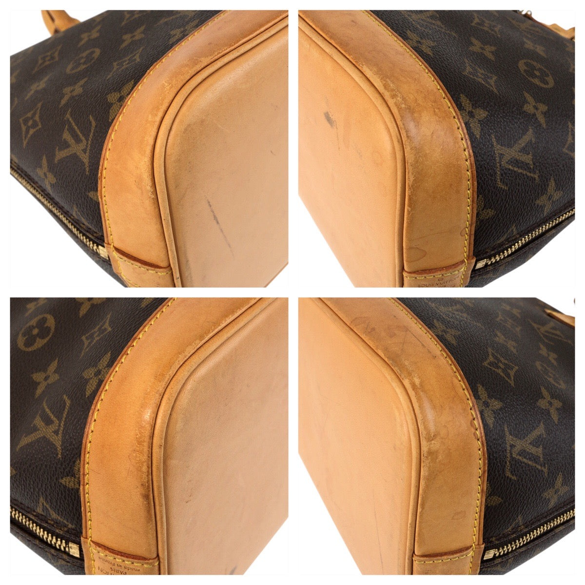 20672
LOUIS VUITTON ルイヴィトン モノグラム アルマ ブラウン ゴールド金具 PVC / レザー M51130 ハンドバッグ レディース AB56