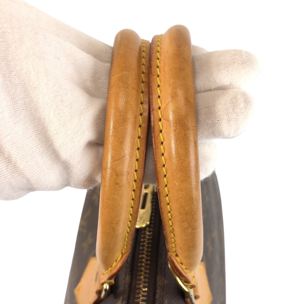 20672
LOUIS VUITTON ルイヴィトン モノグラム アルマ ブラウン ゴールド金具 PVC / レザー M51130 ハンドバッグ レディース AB56