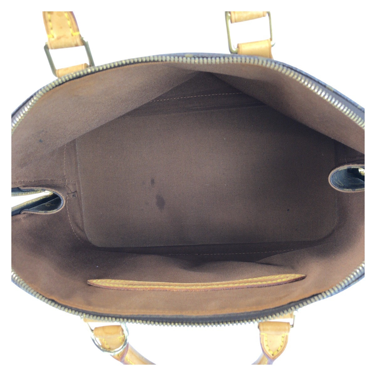 20672
LOUIS VUITTON ルイヴィトン モノグラム アルマ ブラウン ゴールド金具 PVC / レザー M51130 ハンドバッグ レディース AB56