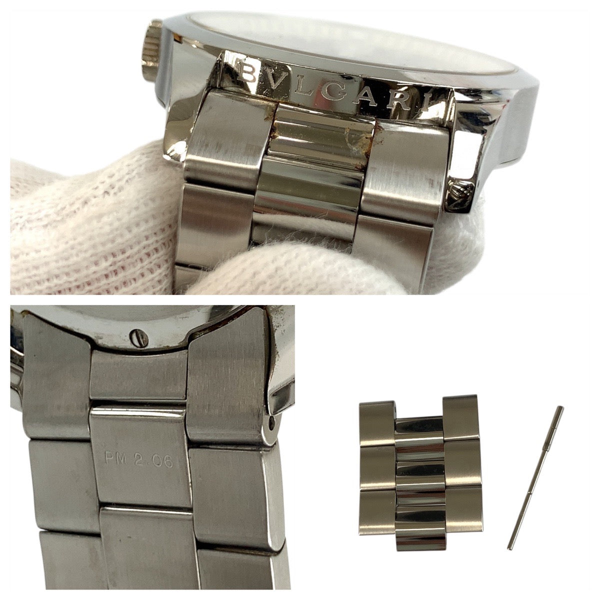 20674
BVLGARI ブルガリ ソロテンポ シルバー ステンレススチール ST37S 腕時計 クオーツ クオーツ シルバー文字盤 メンズ ABP68