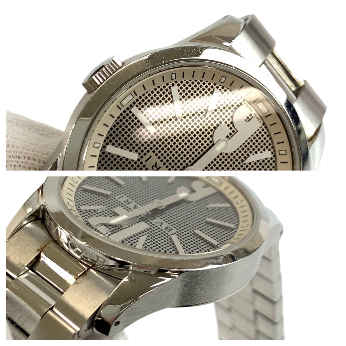 20674
BVLGARI ブルガリ ソロテンポ シルバー ステンレススチール ST37S 腕時計 クオーツ クオーツ シルバー文字盤 メンズ ABP68