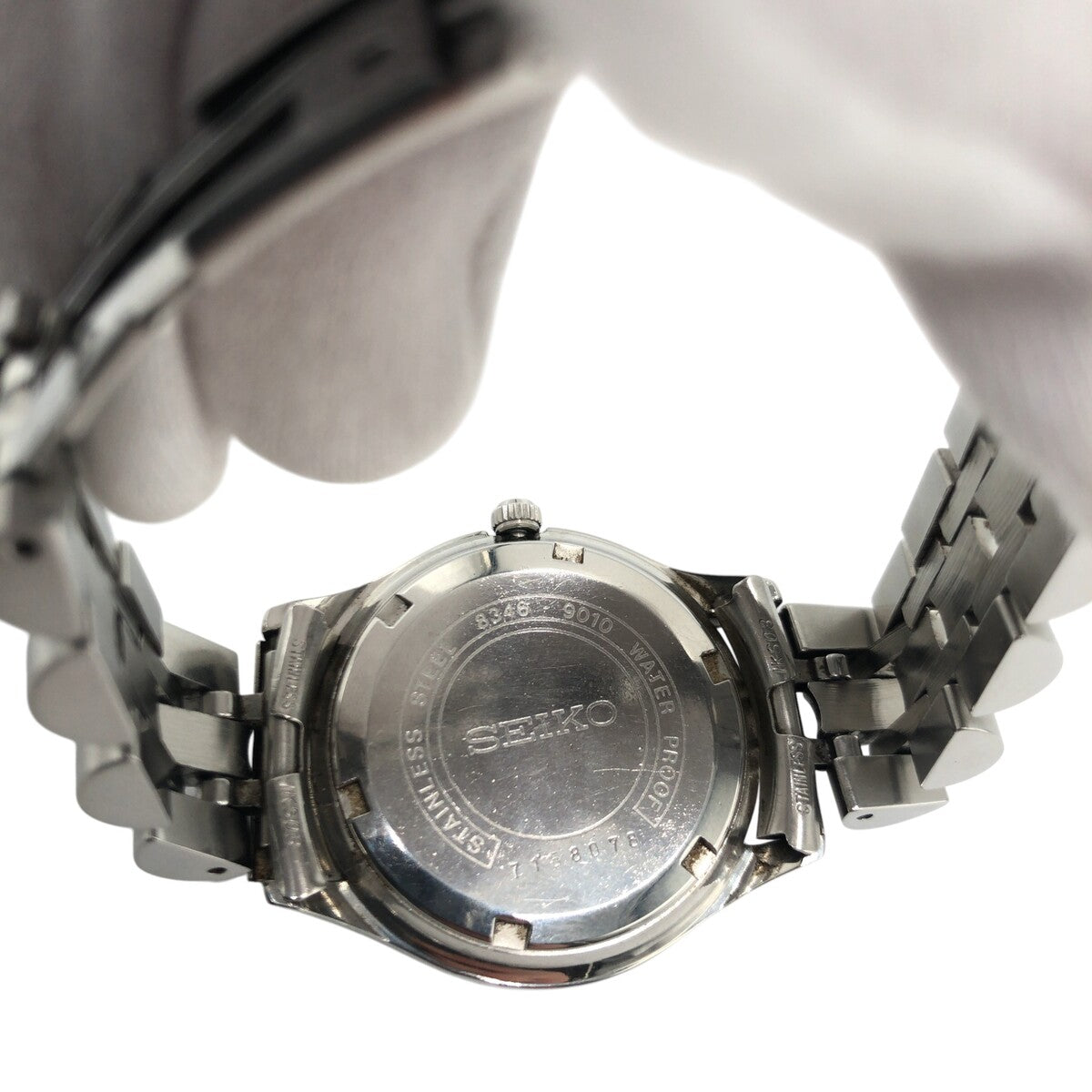 20675
SEIKO セイコー ビジネスエース シルバー ステンレス 8346.9010 腕時計 男女兼用 自動巻き メンズ AB10