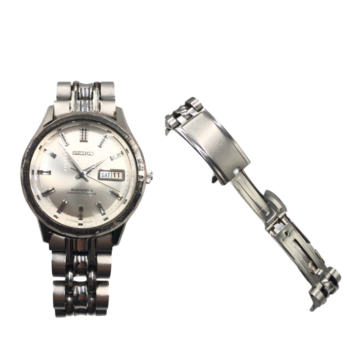 20675
SEIKO セイコー ビジネスエース シルバー ステンレス 8346.9010 腕時計 男女兼用 自動巻き メンズ AB10