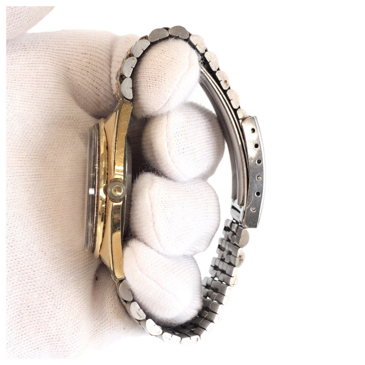 20676
SEIKO セイコー LM ロードマチック シルバー ゴールド ステンレス 5606-7000 腕時計 男女兼用 自動巻き シルバー文字盤 メンズ BC3