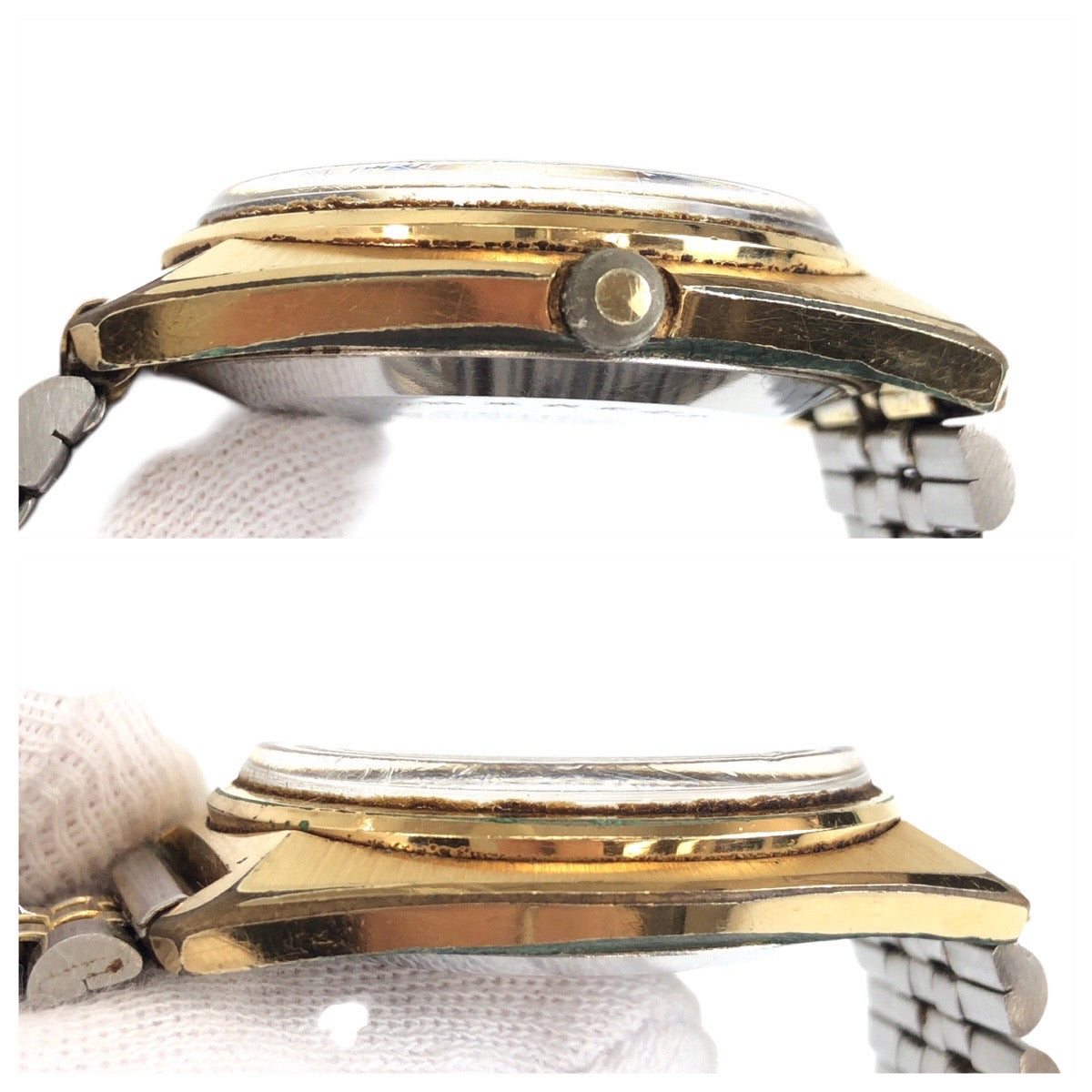 20676
SEIKO セイコー LM ロードマチック シルバー ゴールド ステンレス 5606-7000 腕時計 男女兼用 自動巻き シルバー文字盤 メンズ BC3