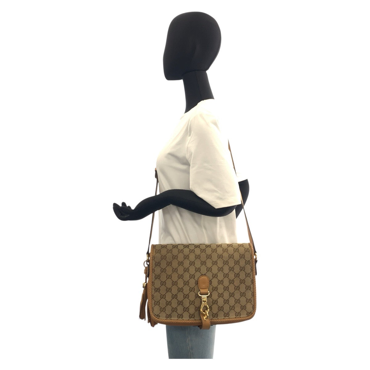 20683
GUCCI グッチ マラケシュ ベージュ ゴールド金具 GGキャンバス / レザー 257024 ショルダーバッグ メッセンジャーバッグ レディース ABP64