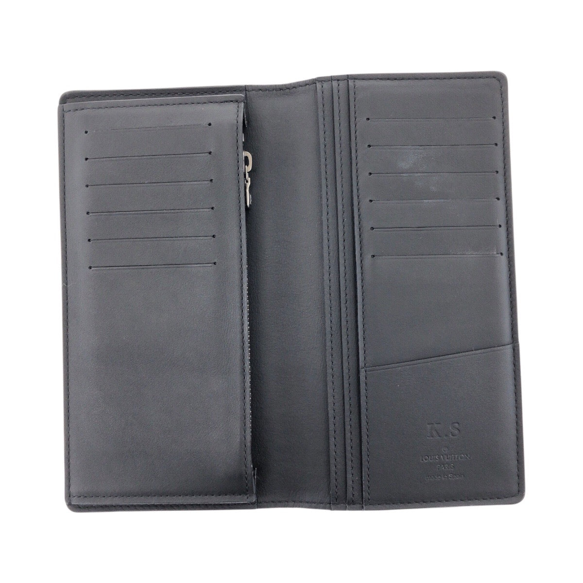 20684
LOUIS VUITTON ルイヴィトン ダミエ アンフィニ ポルトフォイユ ブラザ ブラック 黒 ガンメタ金具 レザー N63010 長財布 ロングウォレット メンズ ABP42