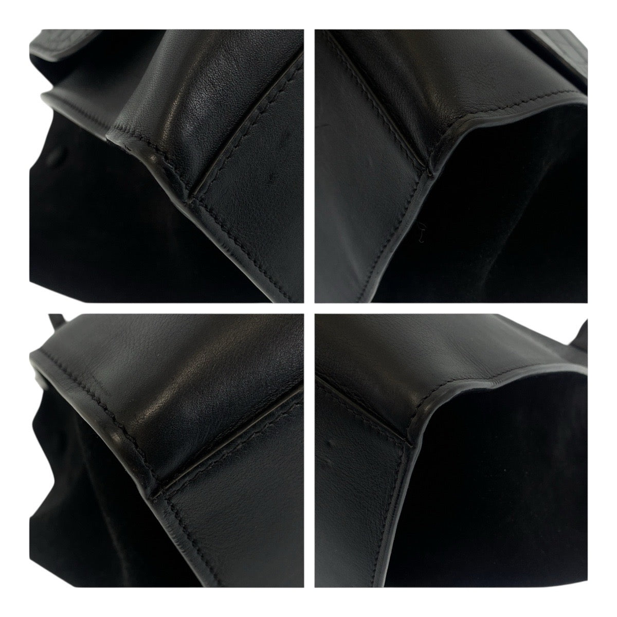 20686
CELINE セリーヌ トラペーズ 型押し ブラック 黒 ゴールド金具 レザー ショルダーバッグ ハンドバッグ レディース ABP54