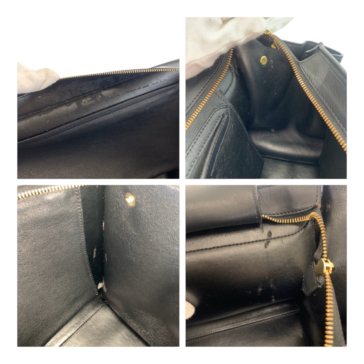 20686
CELINE セリーヌ トラペーズ 型押し ブラック 黒 ゴールド金具 レザー ショルダーバッグ ハンドバッグ レディース ABP54