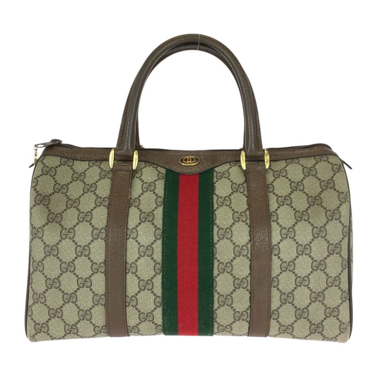 20688
GUCCI グッチ ヴィンテージ シェリーライン オールドグッチ ベージュ ブラウン ゴールド金具 GGスプリームキャンバス / レザー 24 02 007 ハンドバッグ ミニボストンバッグ レディース ABP40