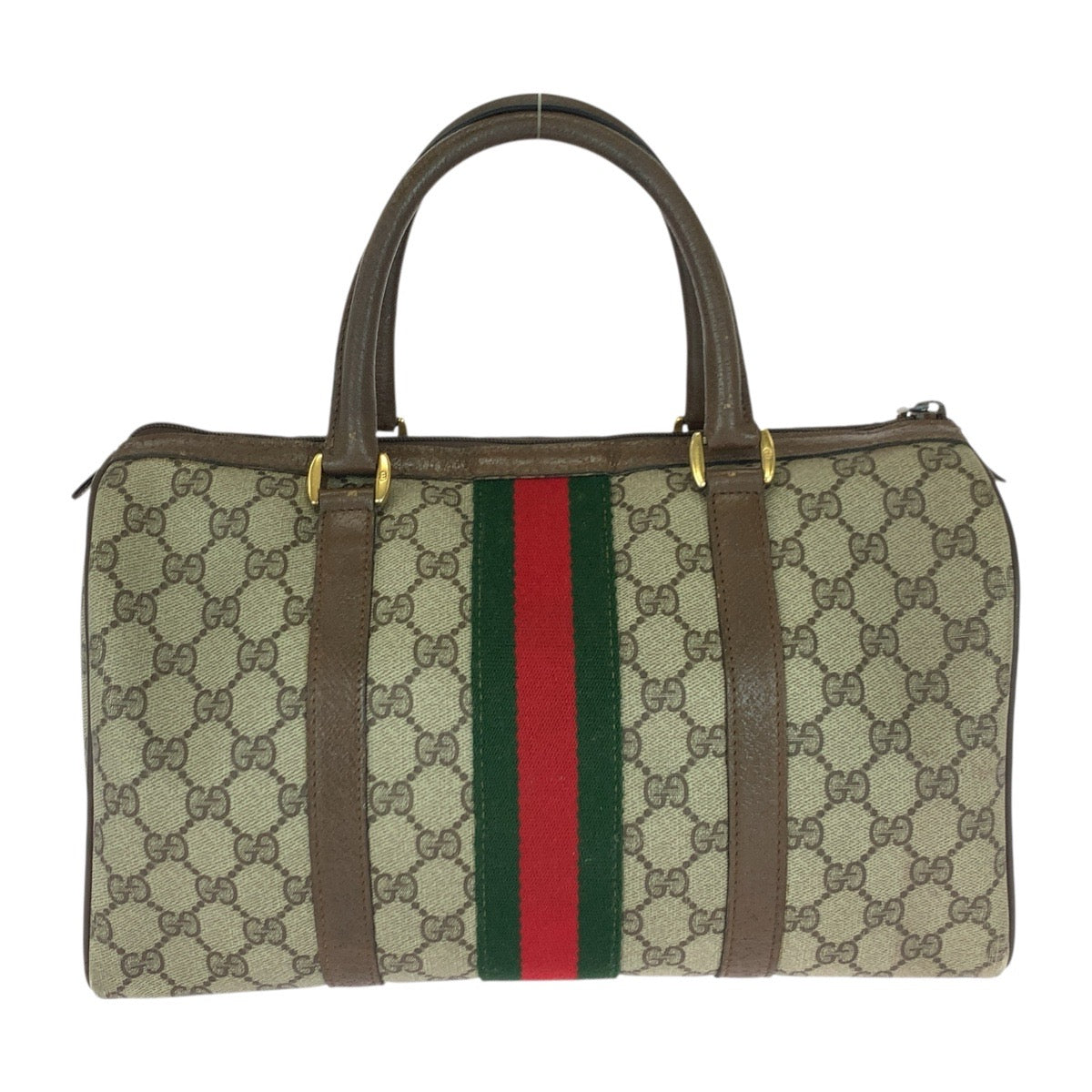 20688
GUCCI グッチ ヴィンテージ シェリーライン オールドグッチ ベージュ ブラウン ゴールド金具 GGスプリームキャンバス / レザー 24 02 007 ハンドバッグ ミニボストンバッグ レディース ABP40