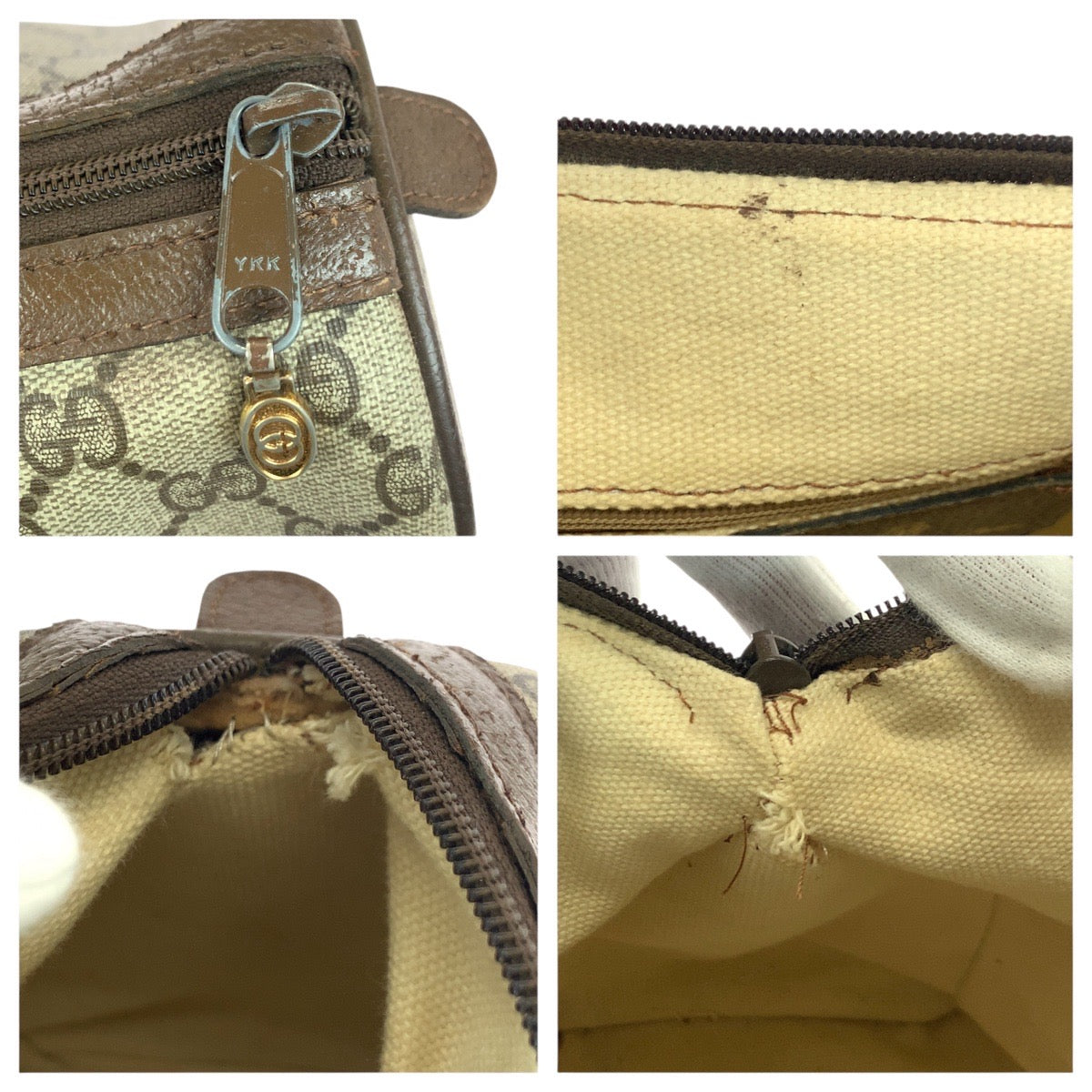 20688
GUCCI グッチ ヴィンテージ シェリーライン オールドグッチ ベージュ ブラウン ゴールド金具 GGスプリームキャンバス / レザー 24 02 007 ハンドバッグ ミニボストンバッグ レディース ABP40