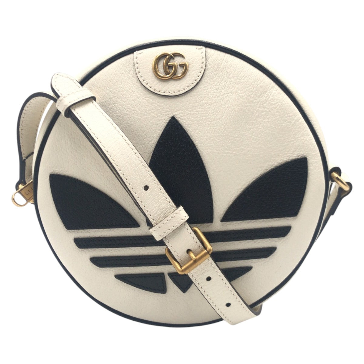 20690
GUCCI グッチ アディダスコラボ マーモント ホワイト ブラック 黒 レザー G038041801 ショルダーバッグ レディース A100
