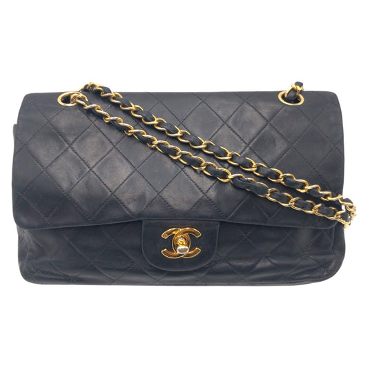 20694
CHANEL シャネル マトラッセ25 ココマーク ターンロック ブラック 黒 レザー ショルダーバッグ チェーンショルダーバッグ レディース AB250